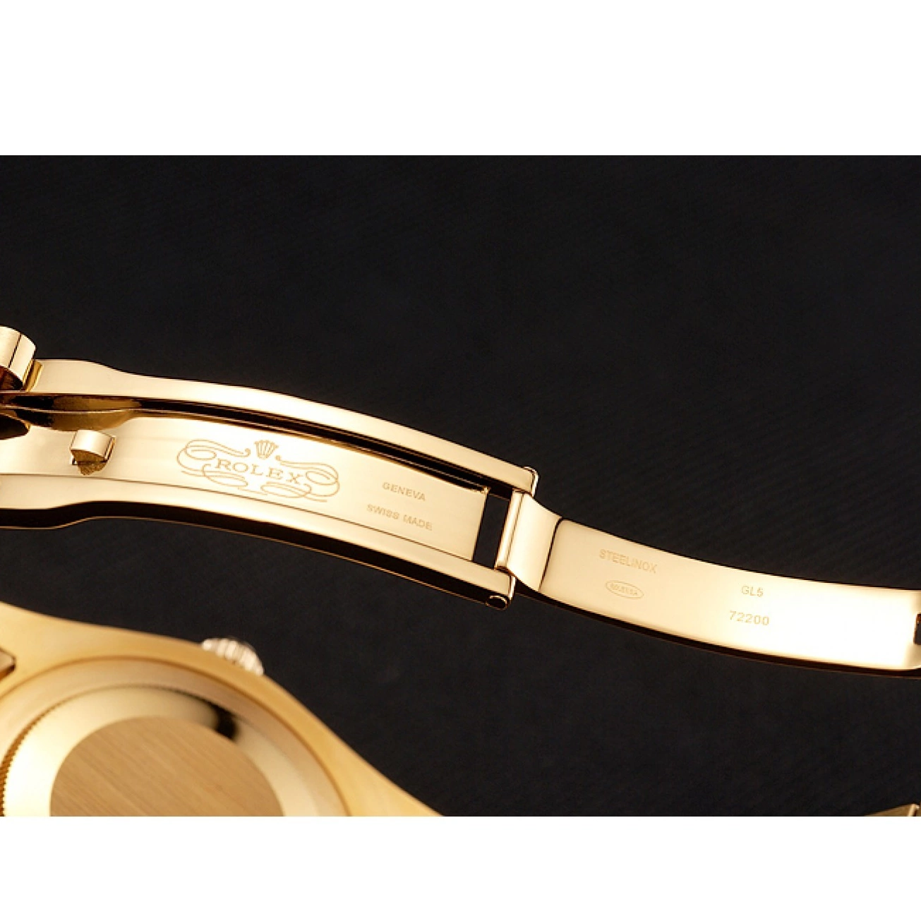 MiroTime 0801 Swiss Rolex Day-Date Diamonds And Rubies Champagne Dial Gold Bracelet 1454100